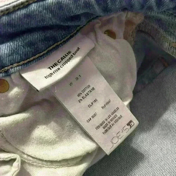 Joe’s The Callie High Rise Cropped Bootcut Jeans Size 31 - Picture 7 of 7